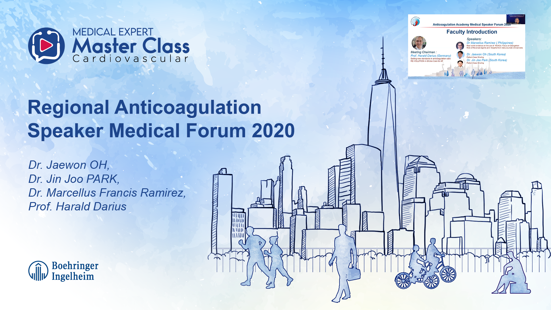 Regional Anticoagulation Speaker Medical Forum 2020