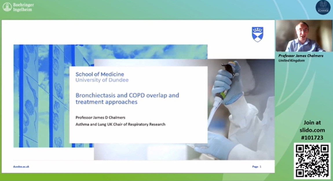 RRX||Bronchiectasis and COPD Overlap and Treatment Approaches by Prof. James Chalmers
                                            