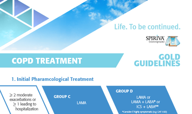 COPD Treatment: GOLD Guidelines Infographic