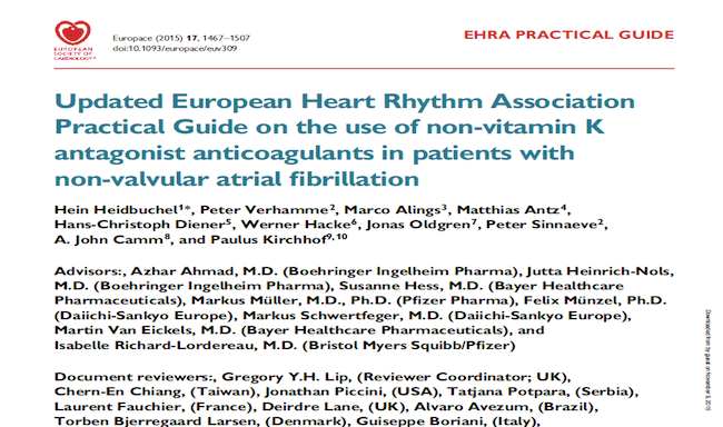 Heidbuchel 2015 Europace (Updated European Heart Rhythm Association)