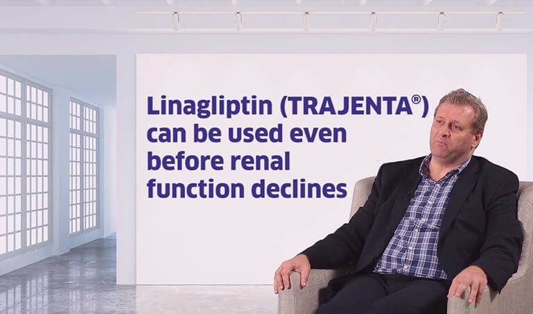 Linagliptin (Trajenta®) can be used even before renal function declines