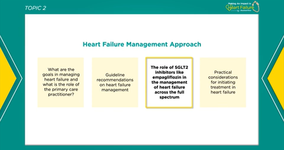 PTPHF||The role of SGLT2 inhibitors like empagliflozin in the management of heart failure across the full spectrum