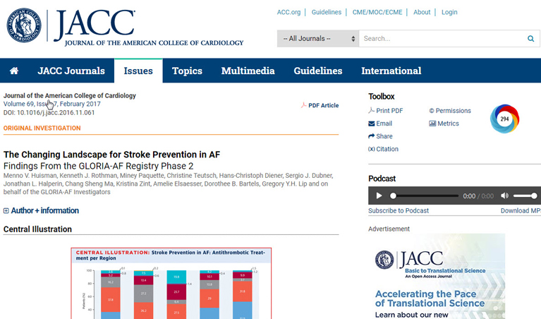 The Changing Landscape for Stroke Prevention in AF; Findings From the GLORIA-AF Registry Phase 2