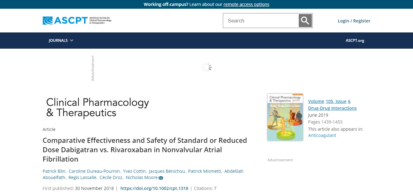 Comparative Effectiveness and Safety of Standard or Reduced Dose Dabigatran vs. Rivaroxaban in Nonvalvular Atrial Fibrillation