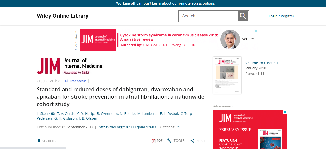 Standard and reduced doses of dabigatran, rivaroxaban and apixaban for stroke prevention in atrial fibrillation: a nationwide cohort study