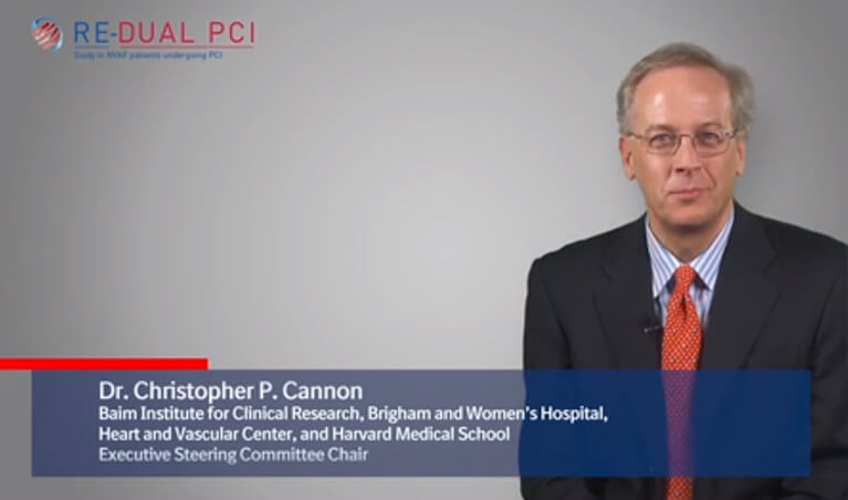 RE-DUAL PCI trial video – Presentation by Dr. Cannon